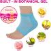 Moisturizing Gel Heel Socks Cracked Gel Heel Socks Toeless Heel Repair Socks for Women (Azure) - Buy Online on GoSupps.com