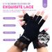 Saviland UV Gloves for Gel Nails - 2 Pairs Lace UPF60+ Nail Protection Gloves for Women - Black/Gray - Buy Online on GoSupps.com