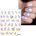 JMEOWIO 9 Sheets Spring Flower Nail Art Stickers Decals Self-Adhesive Colorful Summer White Floral Nail Supplies Nail Art Design Decoration Accessories - Buy Online on GoSupps.com