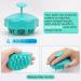Fretech Scalp Massage Brush - 2 Silicone Bristle Types for Sensitive Scalps Hair Growth & Gentle Cleansing - Green - Buy Online on GoSupps.com