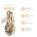 50cm Curly Claw Clip Ponytail Extensions - Ashblond & Bleached Blonde Synthetic Hair for Women | Long Wavy Braid Hair Extensions - Buy Online on GoSupps.com