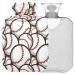 Naanle baseball sport hot bottle with reference transparent hot water bottle 2l large hot hot water bottle for bed hand feet warmer pain relief heat and cold therapy