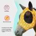 Harrison Howard Super Comfort Stretchy Fly Mask - Large Eye Space & UV Protection - Ethnic Style (Medium Yellow) - Buy Online on GoSupps.com