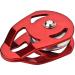 SEILFLECHTER - Nordwand pulley 43 kN for ropes up to 16 mm diameter aluminum 1-disk 60 MM breaking load: KN 43 FOLDABLE