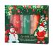 Christmas Fruit Lip Balm - 3 Pack Nourishing Set with Natural Ingredients Hydration for Lips - Holiday Gift Green One Size One Size Green
