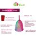 Menstrual Cup YUUKI Soft Rainbow Line Large - Medical Silicone with Cleaning Cup | Eco-Friendly Comfortable and Reusable - Buy Online on GoSupps.com