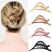 4 Pcs Hair Claw Clips Large Hair Clips Banana for Women Girls Thick Hair Brown Black No Slip Strong Grip French Design Strong Hold Hair Clips Large (4 Count) Claw Clips