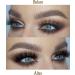 False Eyelashes Fluffy Natural Look 8D 20 mm Long C Curl Strip Eye Lashes Pack 10 Pairs Full Reusable Fake Eyelashes That Look Like Extensions by Goddvenus A-full - Buy Online on GoSupps.com