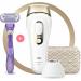 Braun IPL Silk Expert Pro 5 - Permanent Hair Removal Device Venus Razor & Bag | Best Gift for Women Alternative to Laser Hair Removal PL5137 - White/Gold - Buy Online on GoSupps.com