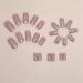 Shop Mrcuvaryas 24 Press On Nails - Square Nude Pink White French Glitter - Long-Lasting Artificial Ballerina Acrylic Nails with Glue for Women - Buy Online on GoSupps.com