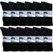 Yacht & Smith Men's Diabetic Nephropathy Socks - 12 Pairs Value Pack, Black, Large - Buy Online on GoSupps.com