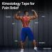 Buy Elastic Kinesiology Athletic Tape - 80 Precut Strips in 4 Rolls | International Shipping Available - Buy Online on GoSupps.com