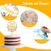 AIBAOBAO 6 Pack Happy Birthday Cake Topper Flowers Cake Toppers Multi-Patterned Acrylic Personalised Cupcake Toppers for Various Birthday Party Girls Kids Baby Wedding Mother Decorations Supplies - Buy Online on GoSupps.com