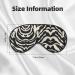 Buy Zebra Animal Print Soft Adjustable Sleep Eye Mask | Blackout Silk Blindfold for Men & Women - International Shipping - Buy Online on GoSupps.com