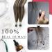 Moresoo Keratin I Tip Extensions - Real Hair Dark Brown & Caramel Blonde 45 cm Silky Soft Remy Hair 50s Pack 0.8g/s - Buy Online on GoSupps.com