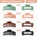AOBLAH 8pcs Large Hair Claw Clips - Non-Slip, Strong Hold for Thick & Thin Hair - 90s Vintage Matte Acrylic Styling Accessories - Buy Online on GoSupps.com