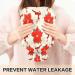 2L Hot Water Bottle with Poinsettia & Reindeer - Soft Fleece Cover for Hot & Cold Relief | International Shipping - Buy Online on GoSupps.com