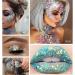 15 Color UV Glitter Eyeshadow Palette - Glow in the Dark Neon Makeup for Women - Shimmering Eye Shadow Gift for Valentine's Day - Buy Online on GoSupps.com