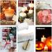 Odiuk Candle Roller 6100cm Wick Set - Odorless Candle with 100 Metal Bases & 6 Wooden Fixers | DIY Natural Candlelight Kit for New Year Celebrations - Buy Online on GoSupps.com