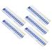 Teeth Whitening Color Guide Color Comparison Safe Non-Toxic Portable Tooth Shade Chart for Home Travel Dental Clinics