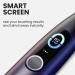 Oclean X Pro Electric Toothbrush - 84,000 Movements/min, LCD Touch Screen, 2H Fast Charge, 30 Days Battery, 3 Modes, 32 Intensities, Smart Timer - Black Purple - Buy Online on GoSupps.com