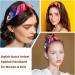 Headbands Women Hair Head Bands 2 Pieces Wide Top Turban Velvet Hair Bands Elastic Headband Octopus-478 Fashion Head Wrap 2 Size Multi-colored 4 - Buy Online on GoSupps.com