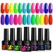 LILYCUTE Neon Gel Nail Polish Set - 12 Colors Fluorescent Neon Gel Polish Kit for Halloween, Spring, Summer - Soak Off LED Nail Gel Set Holiday Gift - Graffiti Art Design - Buy Online on GoSupps.com
