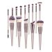 14-Piece Advanced Synthetic Makeup Brush Set with PU Bag - Professional Soft Fur Eye Shadow Foundation & Concealer Brushes in Rose Gold & Champagne Gold - SZ-01 - Buy Online on GoSupps.com