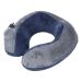 Cyllde Self-bladable travel cushion-U-shaped portable neck support for sleeping and nasch-dark blue with gray-compact and comfortable design