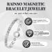 Rainso Elegant Women's Health Magnet Therapy Bracelet - Joint Pain Relief - Silver & Gold Options - Buy Online on GoSupps.com