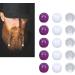 100 Transparent Hair Pearls & Plastic Clips - DIY Jewelry Set for Men Women & Girls - Ideal for Hair Braids & Bracelets (White Purple Transparent) - Buy Online on GoSupps.com