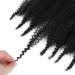 LPARMJIT Springy Afro Twist Hair - 8 Packs Kinky Marley Braid Extensions for Soft Butterfly Locs (16 inch #1B) - Pre-Fluffed Durable Hair - Buy Online on GoSupps.com
