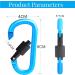 10-Pack Screw Carabiner Keychain Hooks for Camping Fishing Hiking & Travel - Durable Outdoor Gear - Buy Online on GoSupps.com