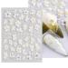 3D Embossed Flower Nail Art Stickers - Self-Adhesive Pegatinas U as, 5D Floral Design Decals - Nail Supplies Decorations - 4 Sheets - Buy Online on GoSupps.com