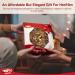 Tropgo Bo te cadeau alimentaire rouge 5 sections Cadeaux alimentaires avec noix de p can noix amandes et mini cubes de mangue avec carte cadeau rouge Coffret cadeau de f te - Buy Online on GoSupps.com