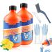 DENGWANG Pipeline Dredging Agent Momeng Kitchen Unblocker Pipe Unclogging Agent Powerful Pipe Dredging Agent Foaming Drain Cleaner Suitable for Various Pipes (2PCS 500ML) 2pcs 500ML
