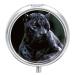 Round Pill Box Black Panther Print 3 Compartment Medicine Pill Case Print Pill Organizer Decorative Metal Portable Pill Box Pocket Pill Box Style