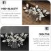 ifundom bridal hair accessories Flower Hair Comb hairbrush for women Floral Hair Clips Bridal Comb Barrette proms hair comb Handmade Bridal Hair Comb diamond Zinc alloy leaf banquet - Buy Online on GoSupps.com