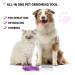 Detangling Pet Comb with Stainless Steel Teeth for Safe & Gentle DIY Grooming - Dog & Cat Detangler Tool for Removing Matted Fur, Knots & Tangles - Buy Online on GoSupps.com