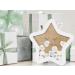 Wishing Star Guestbook Baby - Babyshower Baby Gift Accessoire - With 25 Descriptive Heart - Gift for Birth - White - MDF -Holz
