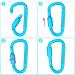 Craebuer 4 Pack 3 inch Aluminum D-Ring Carabiner Clips - Locking Snap Hook for Outdoor Camping & Hiking - Buy Online on GoSupps.com