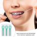 150 Pcs Dental Floss Inserter & Syringe - Steel Pulling Wire & Braces Cleaning Tools | Oral Care Essentials (Green) - Buy Online on GoSupps.com