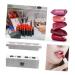NOLITOY Aluminum Alloy 4 Hole Lipstick Mold Set | DIY Lip Tint Lip Balm & Lip Gloss Kit | Perfect Lipstick Maker Tools 10.2X4.6cm Silver - Buy Online on GoSupps.com