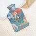 Mermaid Hot Water Bottle with Lid | Rubber Pain Relief Bag for Cramps Foot Warmer & Cold Therapy - International Shipping - Buy Online on GoSupps.com