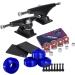 Cal 7 129mm Black Trucks + Dark Blue Wheels with Bearings & Hardware - Buy Online on GoSupps.com