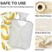 NAANLE Cartoon Banana Heat Bottle - 1L Transparent Hot Water Bottle for Pain Relief & Cold Therapy | Ideal Hand & Foot Warmer - Buy Online on GoSupps.com