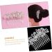 minkissy Bridal Hair Clip Womens Barrettes for Hair Women's Hair Accessories Pearl Hair Barrettes Women Hair Accessories Pearl Hair Pin Bride Hair Clip Women Hair Comb Miss Makeup Crown - Buy Online on GoSupps.com