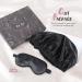 Shop Luxury Silk Bonnet & Satin Sleeping Cap for Women - Adjustable Double Layer | Black - Buy Online on GoSupps.com