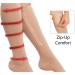 Kingbridal Compression Stockings - Open Toe Knee High Zippered Design for Men & Women | Graded Recreational Running Stockings to Prevent Swelling - Buy Online on GoSupps.com