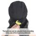 Oseti Short Curly Headband Wig for Black Women - 14 Inch Black Wavy Body Wave Bob Wig with Ice Silk Turban - Synthetic Headband Attached for Easy Styling - Buy Online on GoSupps.com